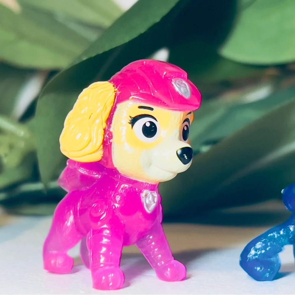 Paw Patrol Movie Neon Mini Figurines Stocking cake topper Lot Of 4